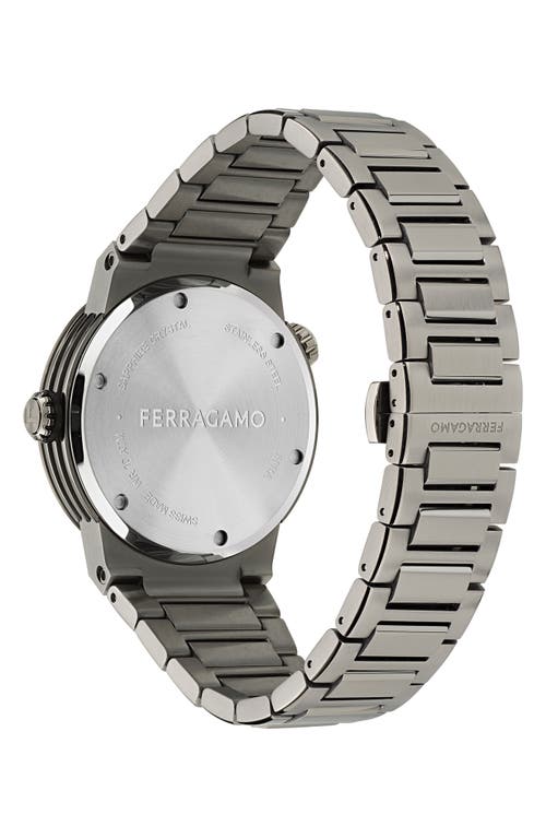 FERRAGAMO FERRAGAMO F-80 GMT WORLDTIME BRACELET WATCH, 43MM 