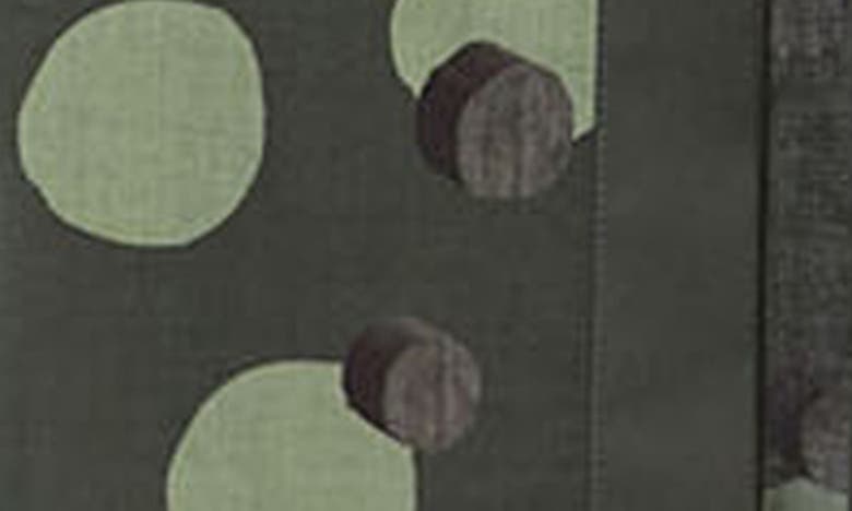 Shop Max Mara Vigile Print Tie Waist Long Sleeve Shirtdress In Dark Green