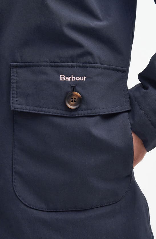 Shop Barbour Lansdowne Waterproof Jacket In Dark Navy