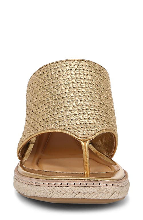 Sarto By Franco Sarto Ferrara Espadrille Platform Sandal In Gold