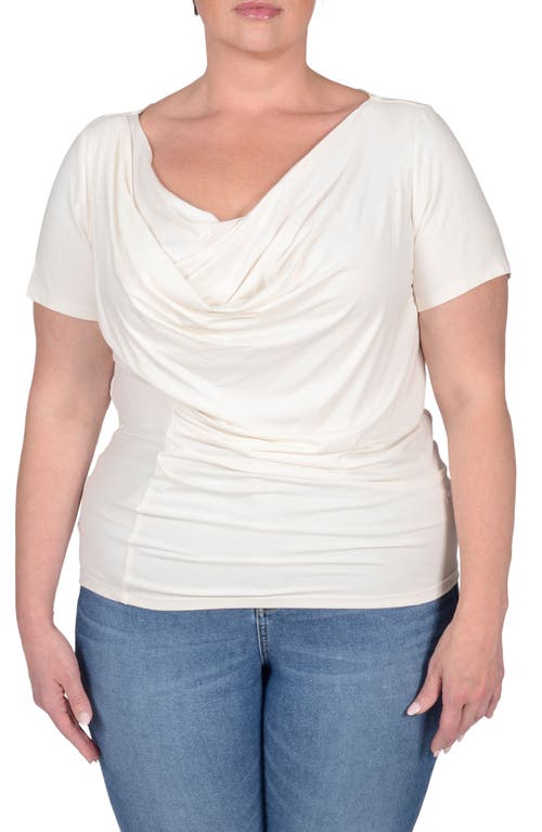 Tracy Cowl Neck Top in Ivory