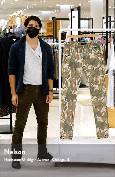 PURPLE Washed Camo Skinny Jeans | Nordstrom