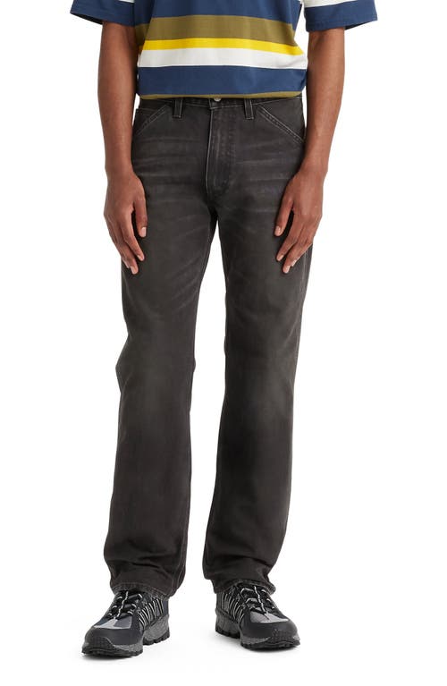 Shop Levi's 555™ Relaxed Utility Straight Leg Jeans In Darkest Night Meteor