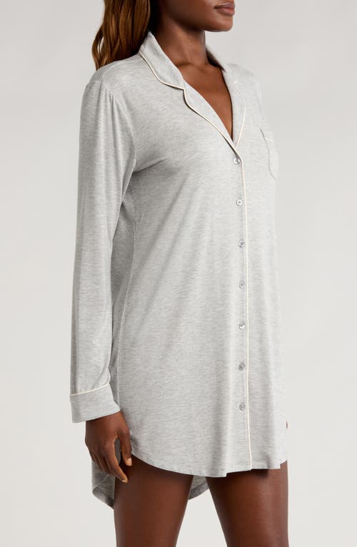 Shop Nordstrom Moonlight Eco Nightshirt In Grey Heather