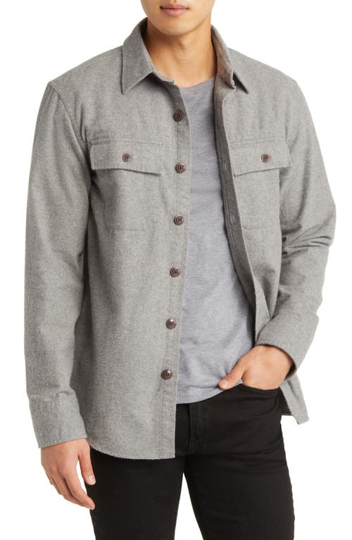 L.l.bean Chamois Cloth Button-up Shirt In Gray Heather