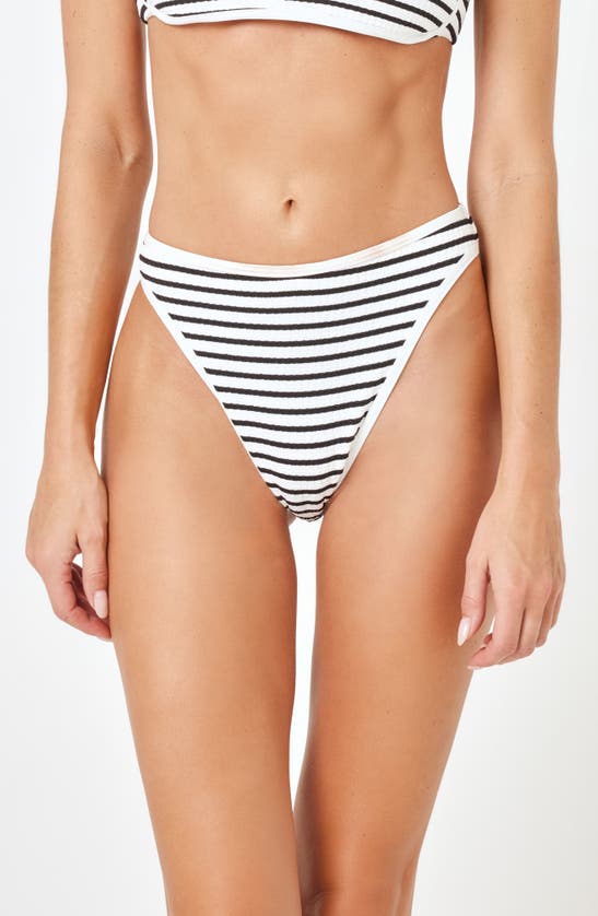 Shop L*space Lspace Nora Stripe Bitsy Bikini Bottoms In Sail Alng Strpe