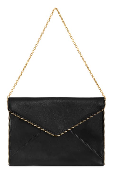 leather clutch with
