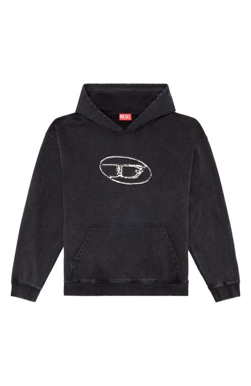 Shop Diesel ® Boxt Graphic Hoodie In Black