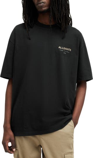 AllSaints Underground Oversize Organic Cotton Graphic T-Shirt