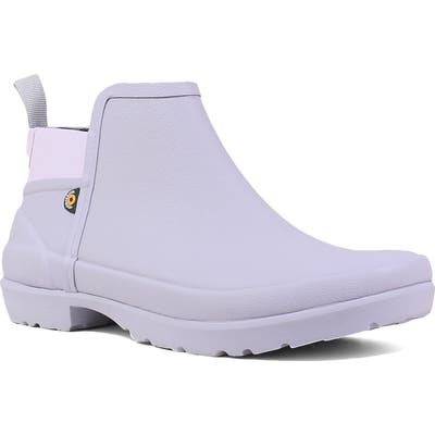 Bogs Flora Waterproof Rain Boot, Purple