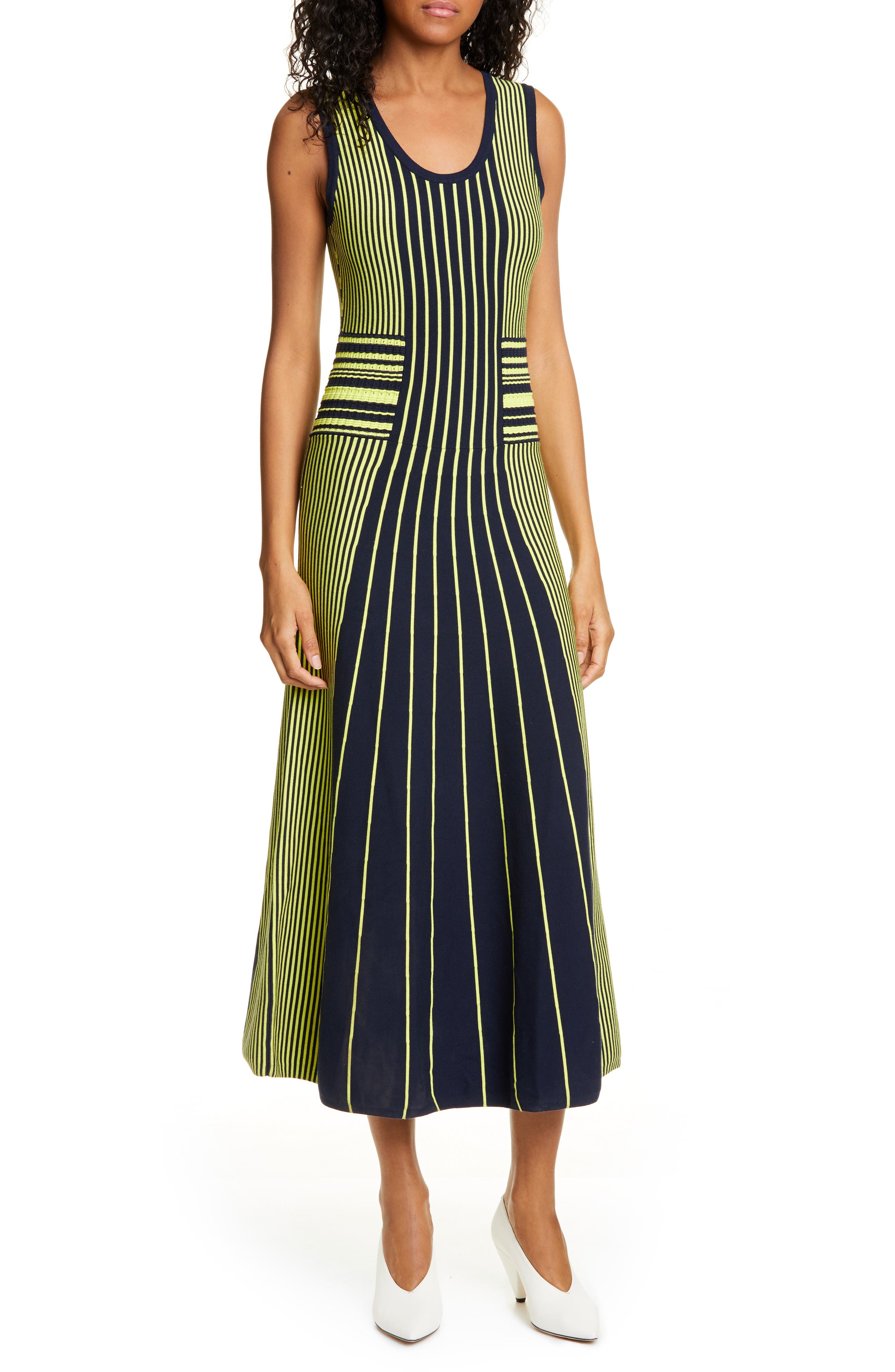 Hugo Silbiana Midi Sweater Dress, Blue