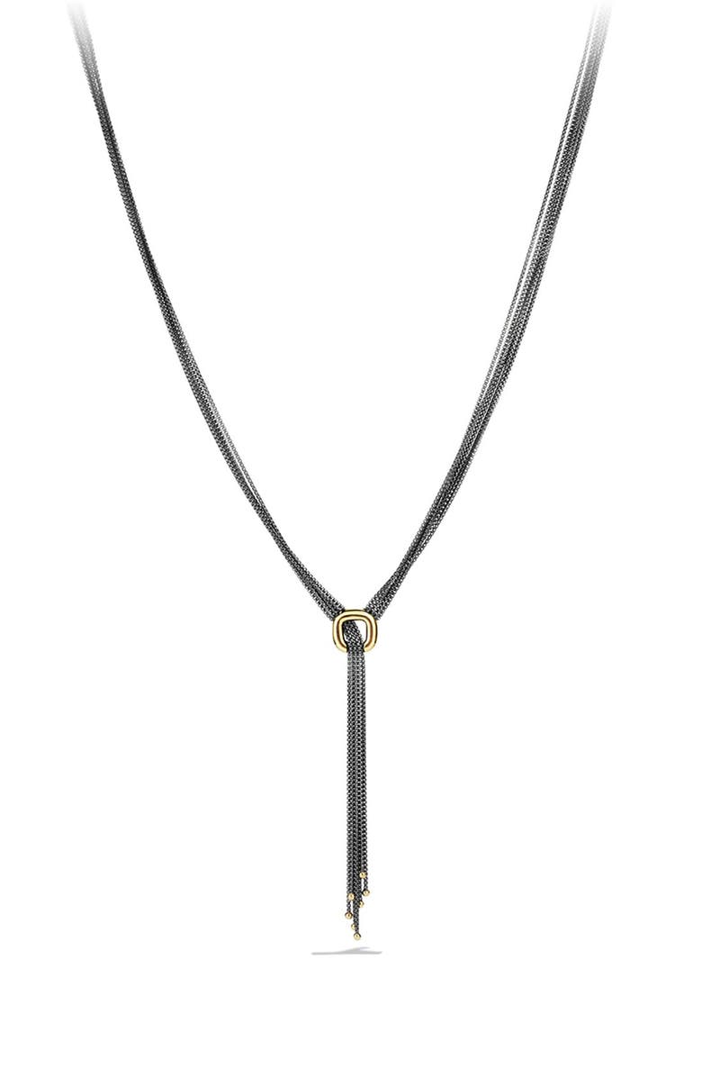 David Yurman 'Chain' Box Chain Drop Necklace with Gold | Nordstrom