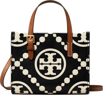 Tory Burch Mini T Monogram Contrast Leather Tote | Nordstrom