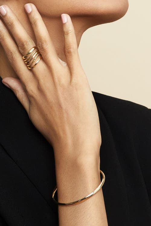 Oradina The One Bangle In Yellow Gold