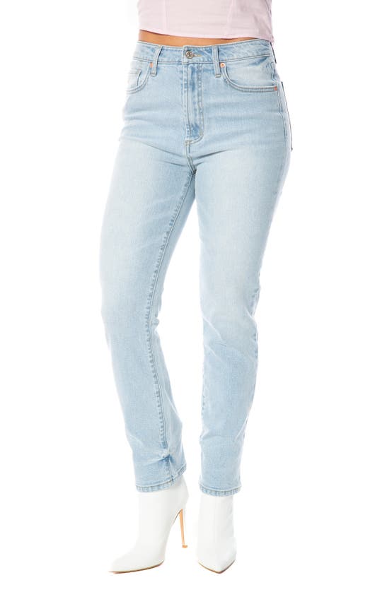 Shop Juicy Couture Straight Leg Ankle Jeans In Indigo Light Wash