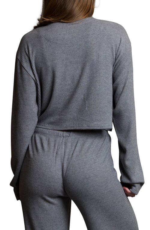 Andine Maeve Geneva Rib Sleep Top In Grey
