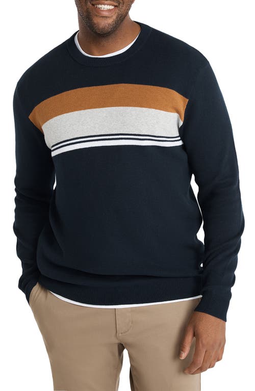 Johnny Bigg Martin Stripe Cotton Sweater Navy at Nordstrom,