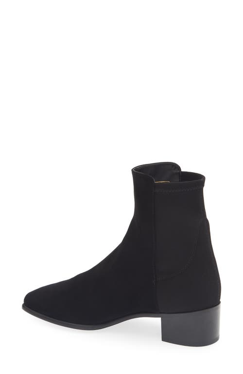 Stuart Weitzman Women's City Block Heel Suede Ankle Boots In Black