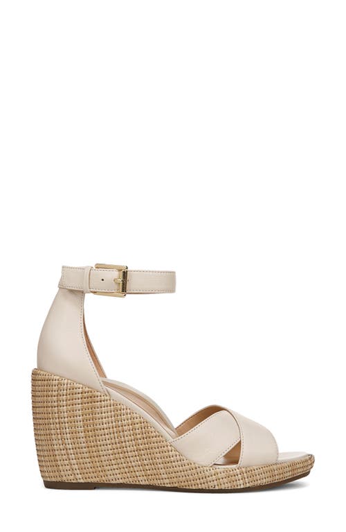 Vionic Marina Ankle Strap Wedge Sandal In Cream