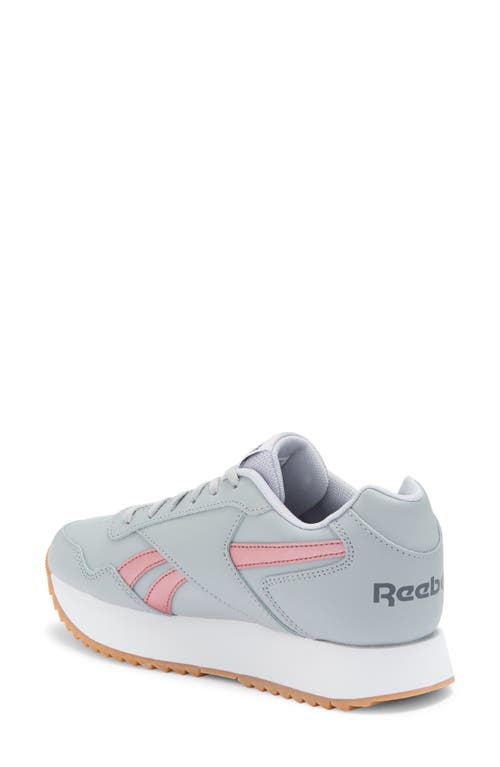 Shop Reebok Glide Ripple Double Sneaker In Grey/rose Gold