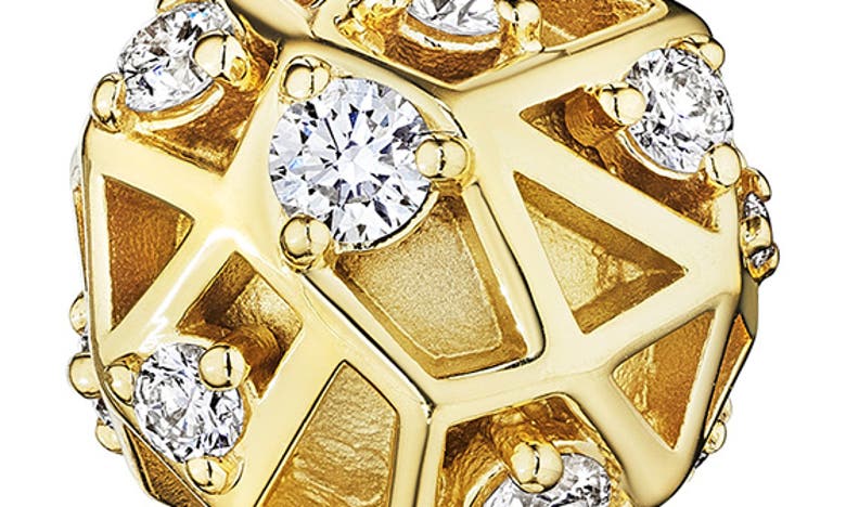 Shop Hueb Estelar Diamond & Pearl Drop Earrings In Yellow Gold