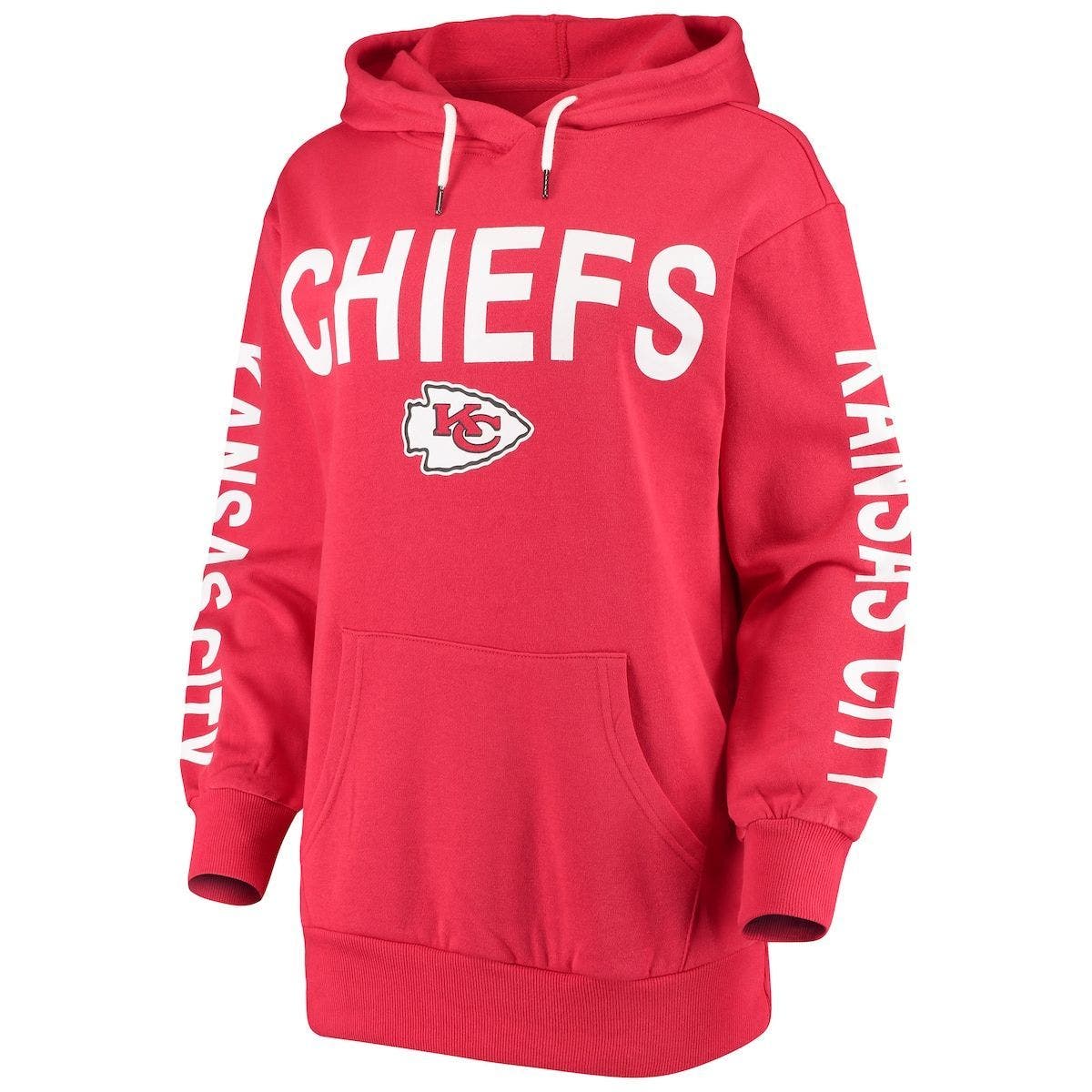 Kansas City Chiefs G-III 4Her by Carl Banks Women's Extra Inning Pullover  Hoodie - Red