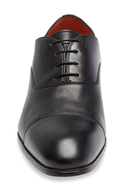 Santoni Backyard Leather Lace-up Shoes In Black