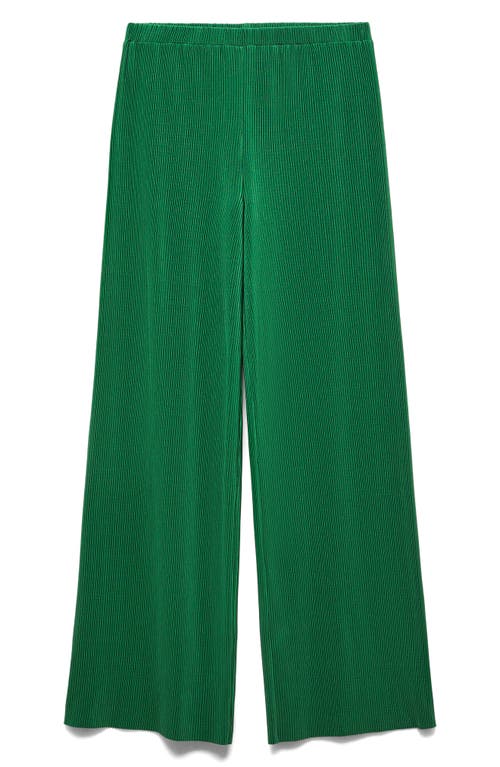 Mango Women's Pleated Palazzo Pants In Green