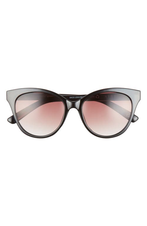 AIRE Gravity V2 55mm Cat Eye Sunglasses in Black /Warm Smoke Grad