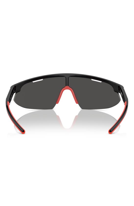 Scuderia Ferrari 141mm Irregular Shield Sunglasses In Black