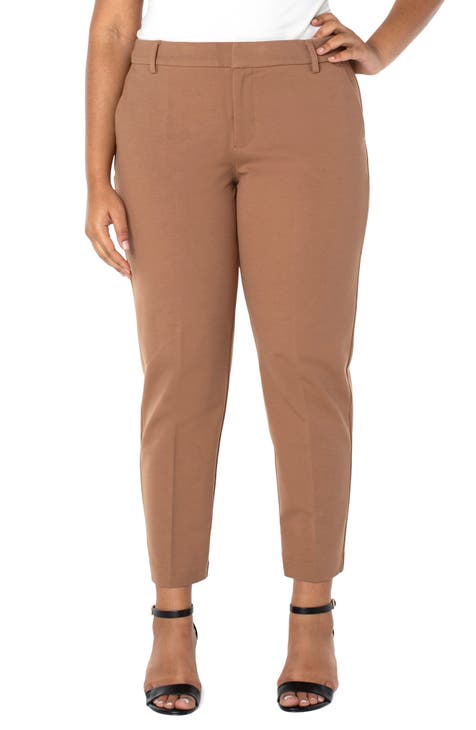 Liverpool Kelsey Ponte Knit Trousers (Plus Size)