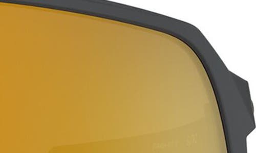 Oakley 60mm Rectangular Sunglasses In Matte Carbon/prizm 24k