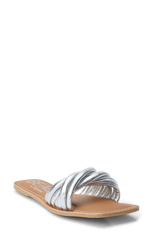 BEACH BY MATISSE Gale Slide Sandal in Silver
