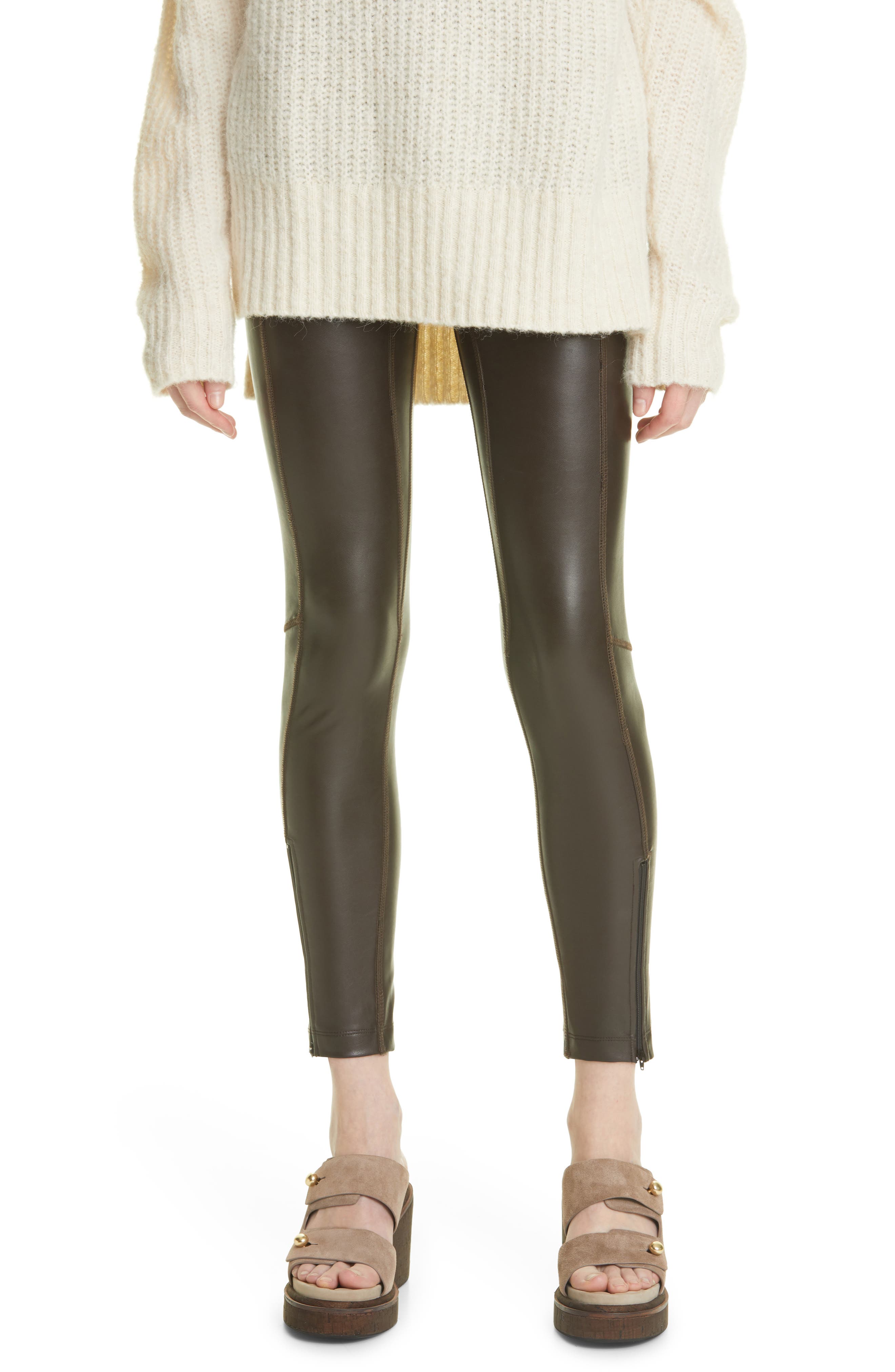 A.L.C. Emile Faux Leather High Waist 