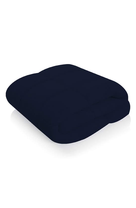 Luxury Home Super Soft Down Alternative Comforter In Navy