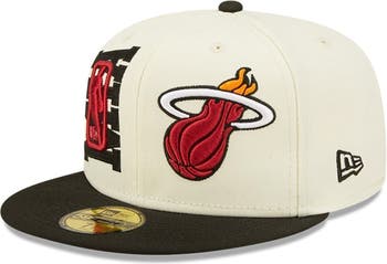 New Era Black-Red NBA Basic 59FIFTY Miami Heat Fitted Cap