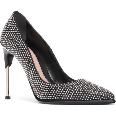 Alexander Mcqueen Studded Pointed Toe Pump, Metallic