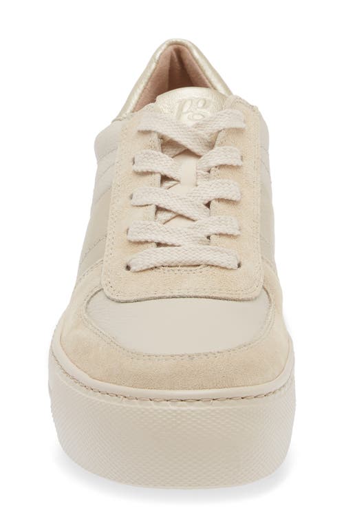 Shop Paul Green Unity Platform Sneaker In Sand Biscuit Combo