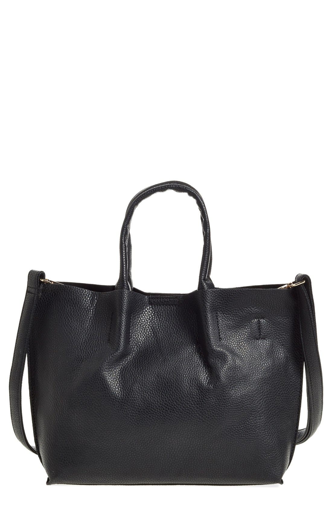 Street Level Faux Leather Crossbody Mini Tote & Wristlet Nordstrom