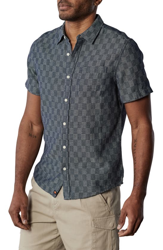 The Normal Brand Freshwater Short Sleeve Button-up Shirt In Summer Check