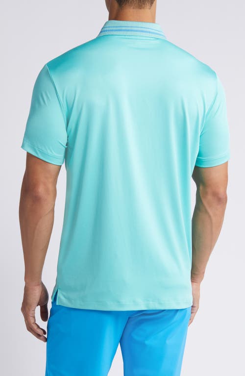 Shop Redvanly Cadman Performance Golf Polo In Pool