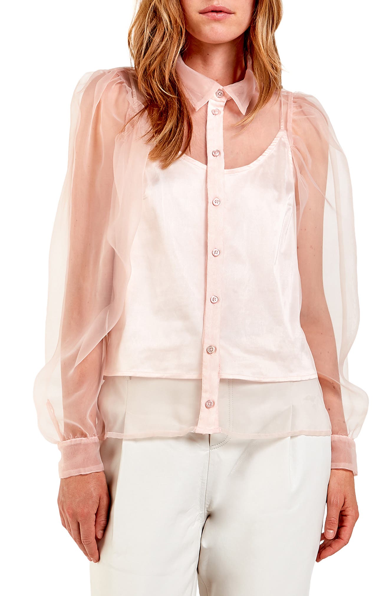 sheer blouse | Nordstrom