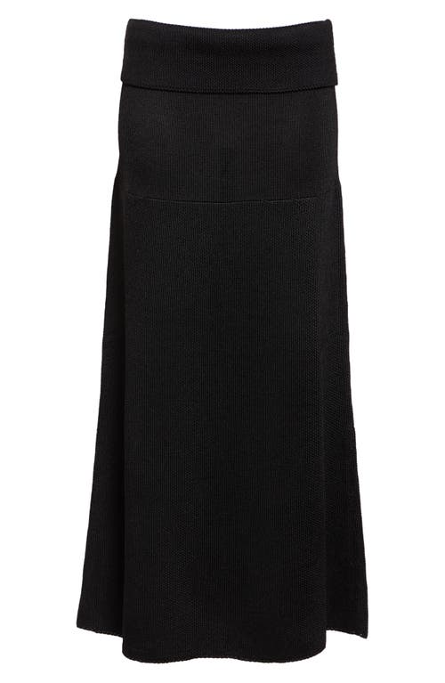 Shop Proenza Schouler Avalon Maxi Sweater Skirt In Black