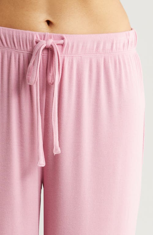 Shop Nordstrom Moonlight Eco Easy Rib Pajamas In Pink Prince