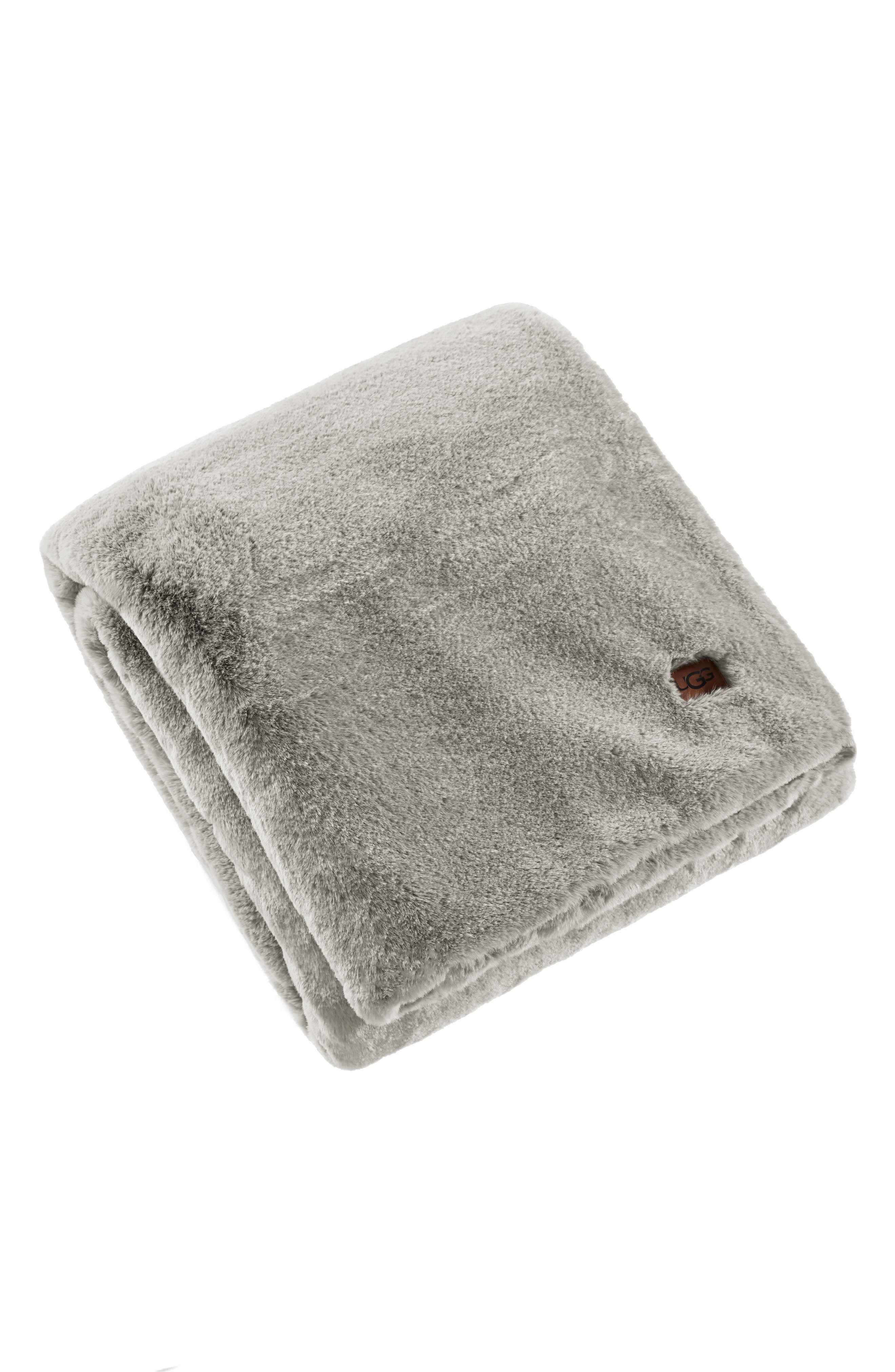 gray ugg blanket