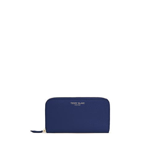 Teddy Blake Zipwallet Stampato In Blue