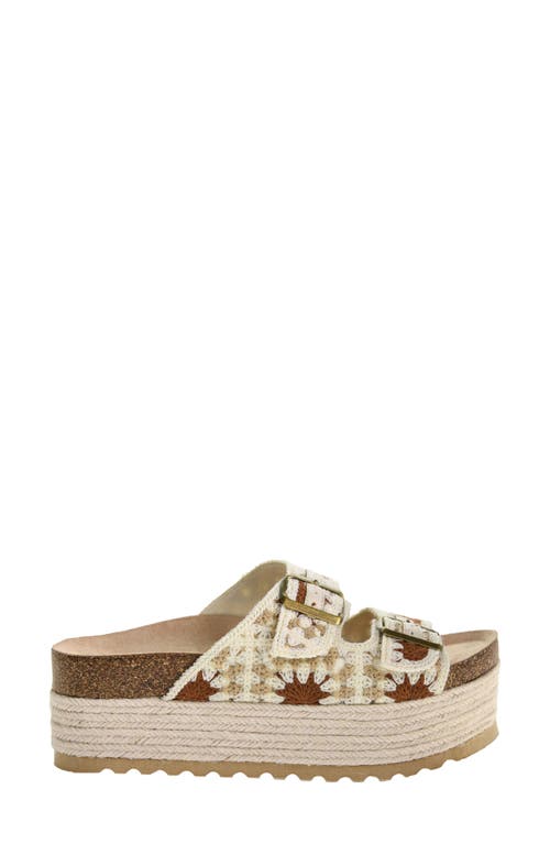 Shop Dirty Laundry Pretends Espadrille Platform Slide Sandal In Cream