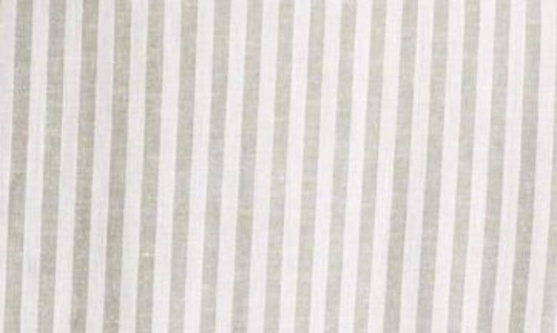 CASLON CASLON® STRIPE TIERED LINEN BLEND MIDI SKIRT