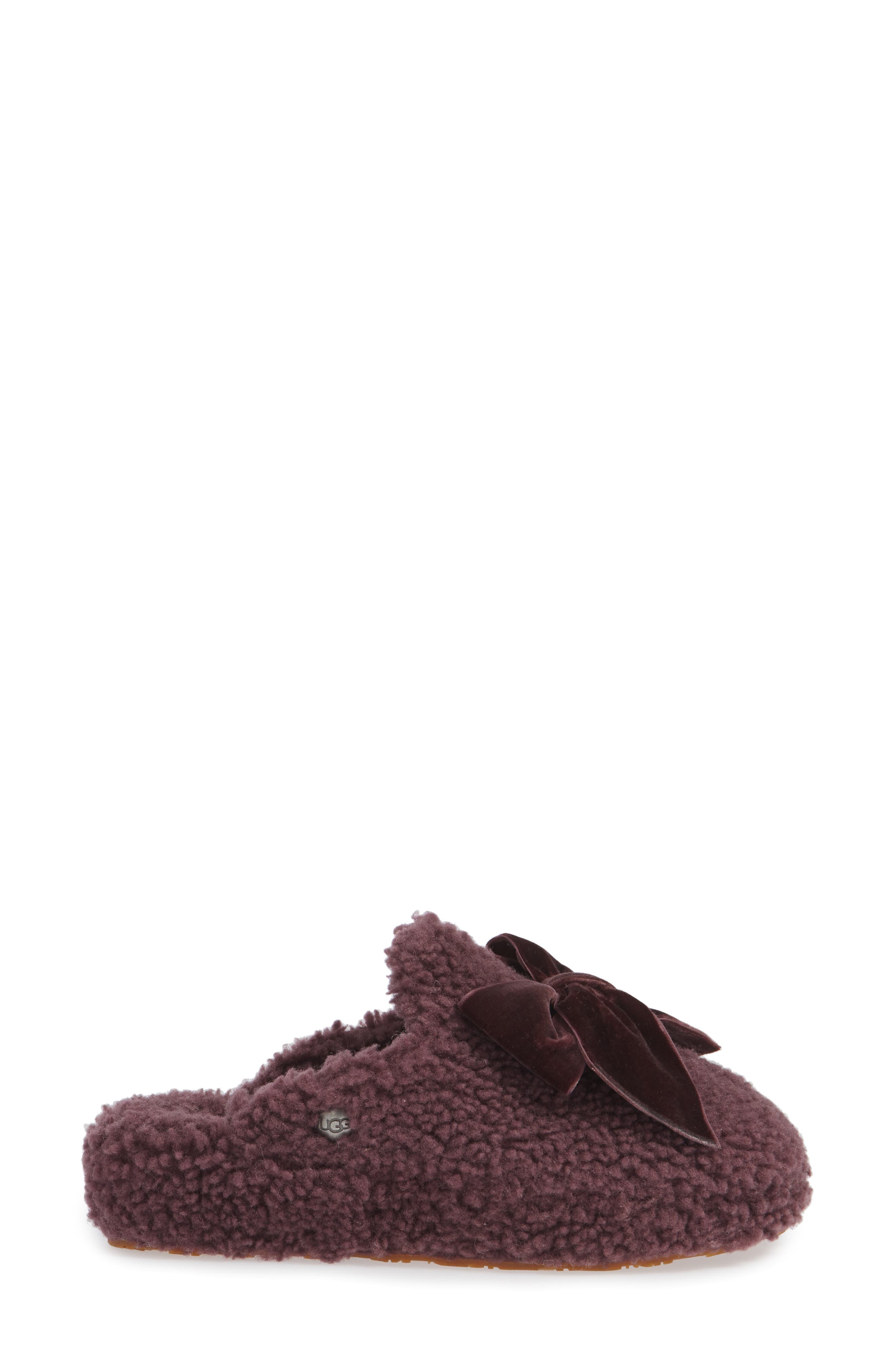 ugg addison velvet bow slipper