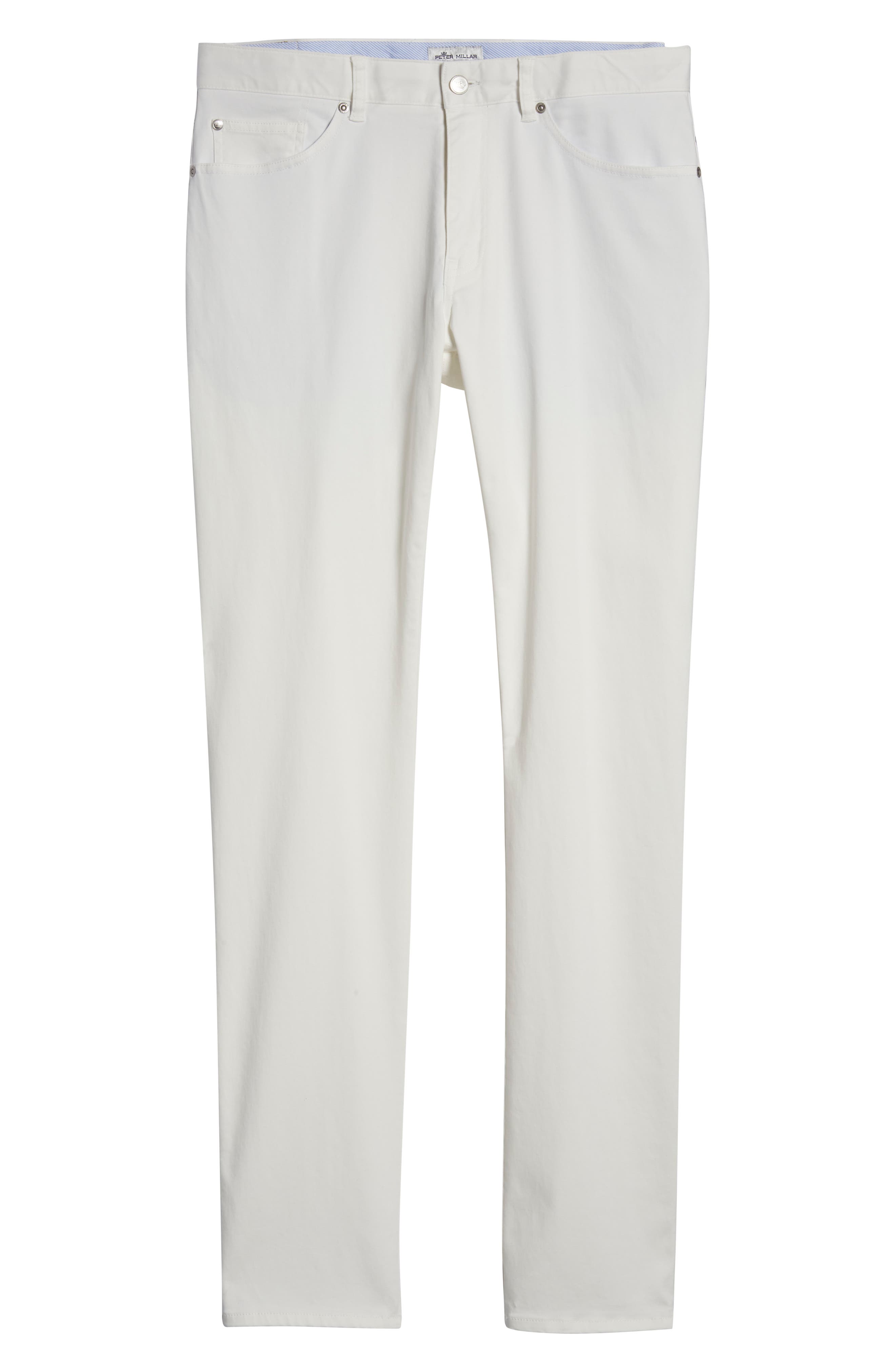 PETER MILLAR Ultimate Sateen Five Pocket Pants, Main, color, IVORY